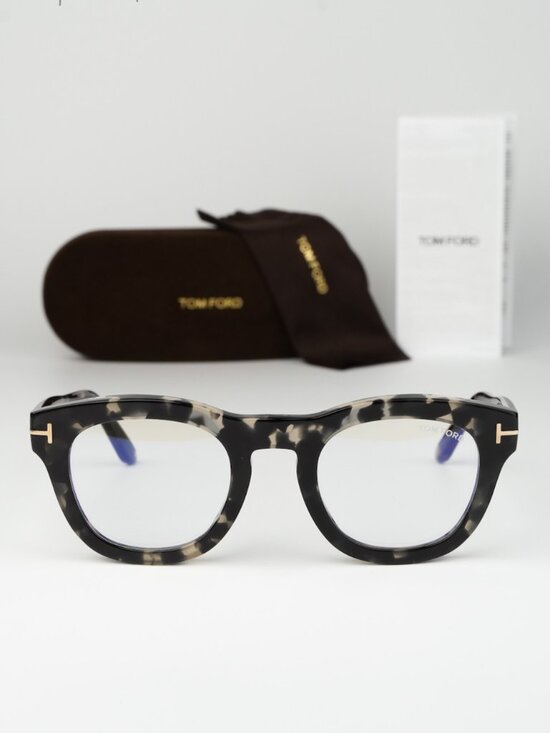 Tom Ford Women Eyeglasses Black Havana Square FT5873-B 005 NEW AUTHENTIC main image 10